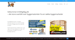 Desktop Screenshot of billigtbyg.dk